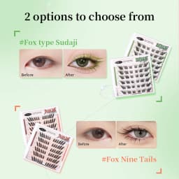 UWN Glue-free False Eyelashes Oblique Flying Fox Style Curling Natural Lazy Light and Comfortable Upper Eyelashes