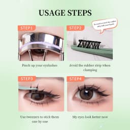 UWN Glue-free False Eyelashes Oblique Flying Fox Style Curling Natural Lazy Light and Comfortable Upper Eyelashes