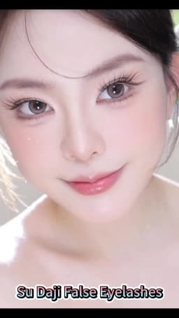 UWN Glue-free False Eyelashes Oblique Flying Fox Style Curling Natural Lazy Light and Comfortable Upper Eyelashes