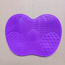 Handheld Silicone Makeup Brush Cleaning Pad - Gentle Makeup Brush Deep Cleaning, Portable Cleaning Tool with Suction Cup