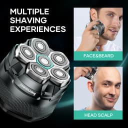 KENSEN Replaceable Blade for S15 Head Shaver 6D Magnetic Razor Head Waterproof Stainless Steel Razor Blade for FK-8750 Cutter