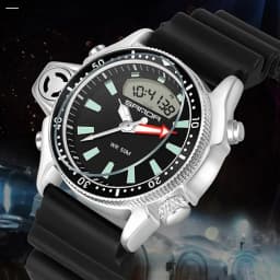 SANDA Casual Style Watches Men Quartz Wristwatch Waterproof Shock Man Watch Relogio Mascuo 3008 Fashion New Sport Men's Watch