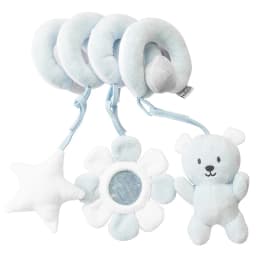 Newborns Spiral Hanging Activity Stroller Toy Baby Carseat Toy Black & White Lion Koala Rattle for Crib Mobile Sensory Toy Gift