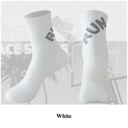 Running Socks Unisex Men Women Middle Tube Quickly Dry Outdoor Sports Marthon Bike Riding Fitness Training Crew Socks