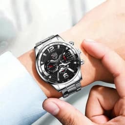 3PCS/5PCS Set DEYROS Fashion Mens Calendar Watches Men Business Quartz Wristwatch Male Casual Necklace Bracelet Watch.