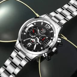 3PCS/5PCS Set DEYROS Fashion Mens Calendar Watches Men Business Quartz Wristwatch Male Casual Necklace Bracelet Watch.