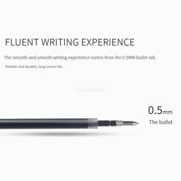3-5pcs Retractable Gel Pens Set Black/Red/Blue Ink Ballpoint 0.5mm Quick Drying Business Signature Fine Point Writing Supplies