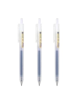 3-5pcs Retractable Gel Pens Set Black/Red/Blue Ink Ballpoint 0.5mm Quick Drying Business Signature Fine Point Writing Supplies