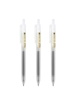 3-5pcs Retractable Gel Pens Set Black/Red/Blue Ink Ballpoint 0.5mm Quick Drying Business Signature Fine Point Writing Supplies