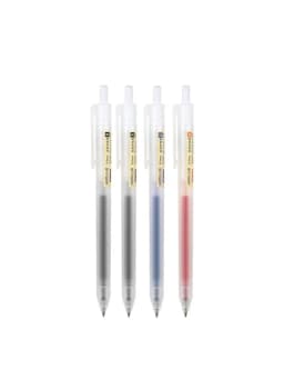 3-5pcs Retractable Gel Pens Set Black/Red/Blue Ink Ballpoint 0.5mm Quick Drying Business Signature Fine Point Writing Supplies