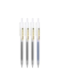 3-5pcs Retractable Gel Pens Set Black/Red/Blue Ink Ballpoint 0.5mm Quick Drying Business Signature Fine Point Writing Supplies