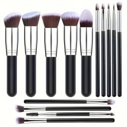 14PCS Makeup Brushes Set Professional Foundation Eye Shadow Concealers Blending Blush Brush Kabuki Soft Fluffy Women Beauty Tool