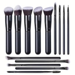 14PCS Makeup Brushes Set Professional Foundation Eye Shadow Concealers Blending Blush Brush Kabuki Soft Fluffy Women Beauty Tool