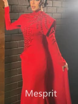 Customized Jiayigong  Jersey Beading Draped Clubbing A-line High Collar Bespoke Occasion Gown Long Dresses Saudi Arabia Classic