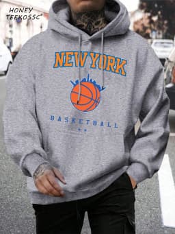 Brooklyn Est 1998 New York Printing Men Hoodies Harajuku Crewneck Hoodie Fashion Oversize Hoody Autumn Comfortable Tracksuit