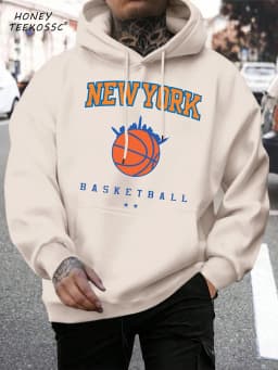 Brooklyn Est 1998 New York Printing Men Hoodies Harajuku Crewneck Hoodie Fashion Oversize Hoody Autumn Comfortable Tracksuit