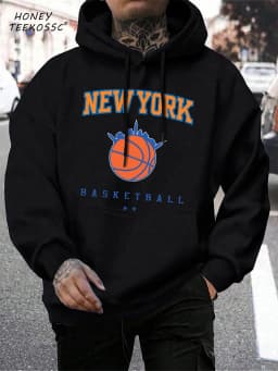 Brooklyn Est 1998 New York Printing Men Hoodies Harajuku Crewneck Hoodie Fashion Oversize Hoody Autumn Comfortable Tracksuit