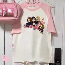K-on t-shirts women comic t shirt female designer funny graphic clothes