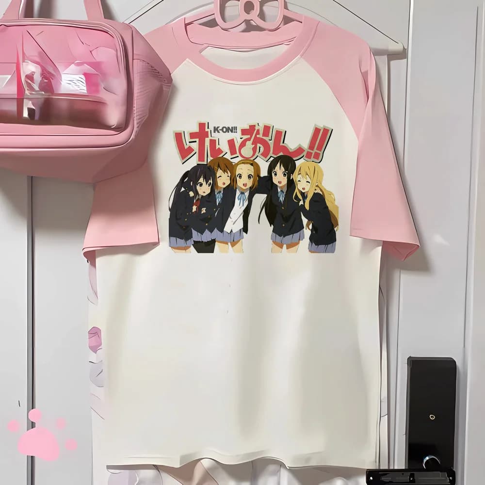 K-on t-shirts women comic t shirt female designer funny graphic clothes