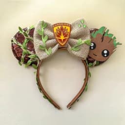 Mickey Mouse Guardians Of Galaxy Hairbands Baby Groot Ears Hair Accessories Kids Cartoon Headband Girls Bow Head Bands Women