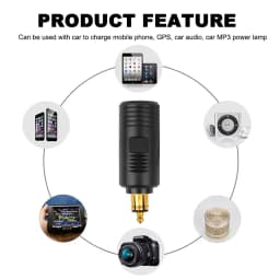 Cigarette Lighter Adapter For BMW R1250GS F850GS For TIGER DC 12V-24V EU Plug Charger DIN Socket Outlet Convert to Car Adapter