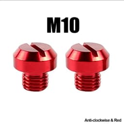 2PCS M8 M10*1.25 Motorcycle Mirror Hole Plug Screw Bolts For Yamaha Honda Kawasaki Suzuki BMW Aprilia Ducati Universal