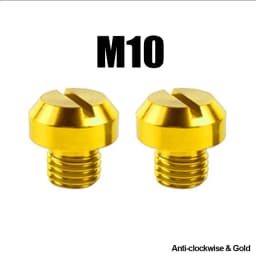 2PCS M8 M10*1.25 Motorcycle Mirror Hole Plug Screw Bolts For Yamaha Honda Kawasaki Suzuki BMW Aprilia Ducati Universal