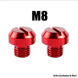 2PCS M8 M10*1.25 Motorcycle Mirror Hole Plug Screw Bolts For Yamaha Honda Kawasaki Suzuki BMW Aprilia Ducati Universal