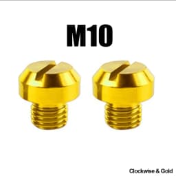 2PCS M8 M10*1.25 Motorcycle Mirror Hole Plug Screw Bolts For Yamaha Honda Kawasaki Suzuki BMW Aprilia Ducati Universal