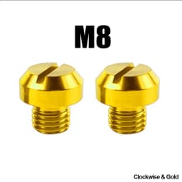 2PCS M8 M10*1.25 Motorcycle Mirror Hole Plug Screw Bolts For Yamaha Honda Kawasaki Suzuki BMW Aprilia Ducati Universal