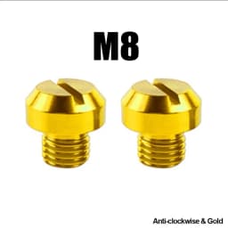 2PCS M8 M10*1.25 Motorcycle Mirror Hole Plug Screw Bolts For Yamaha Honda Kawasaki Suzuki BMW Aprilia Ducati Universal
