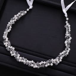 Handmade Bridal Headband Crystal Pearl Headdress Bridal Hair Accessories Wedding Headband Bridal Headdress Princess Hair Strap