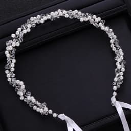 Handmade Bridal Headband Crystal Pearl Headdress Bridal Hair Accessories Wedding Headband Bridal Headdress Princess Hair Strap