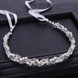 Handmade Bridal Headband Crystal Pearl Headdress Bridal Hair Accessories Wedding Headband Bridal Headdress Princess Hair Strap