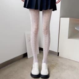 Japanese Sweet Sakura Fish Net Stockings Vintage Women Sexy Mesh Flower Luxury White Tights Y2K Lolita Party Underwear Pantyhose