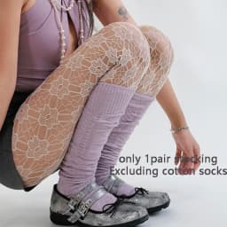 Japanese Sweet Sakura Fish Net Stockings Vintage Women Sexy Mesh Flower Luxury White Tights Y2K Lolita Party Underwear Pantyhose