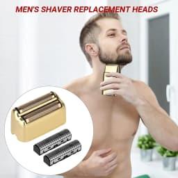 Professional Barber Electric Shaver Replacement Double Cutter Blade And Foils Head Cover For Babyliss Cordless Foil Shaver FXFS2