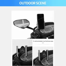 Aluminum Alloy Motorcycle Bicycle Mobile Phone Holder GPS Bracket Mounting Clip Multi-Specification Mobile Handlebar Bracket