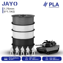 JAYO 3D PETG/PLA/PLA PLUS Printer Filament 1.75mm 5.5KG 100% No Bubble Non-Toxic 3D Printing Materials for 3D Printer&3D Pen