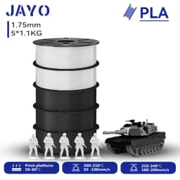 JAYO 3D PETG/PLA/PLA PLUS Printer Filament 1.75mm 5.5KG 100% No Bubble Non-Toxic 3D Printing Materials for 3D Printer&3D Pen