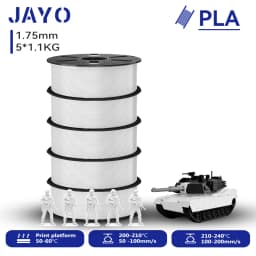 JAYO 3D PETG/PLA/PLA PLUS Printer Filament 1.75mm 5.5KG 100% No Bubble Non-Toxic 3D Printing Materials for 3D Printer&3D Pen