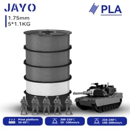 JAYO 3D PETG/PLA/PLA PLUS Printer Filament 1.75mm 5.5KG 100% No Bubble Non-Toxic 3D Printing Materials for 3D Printer&3D Pen