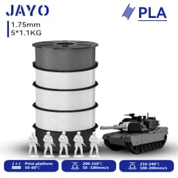 JAYO 3D PETG/PLA/PLA PLUS Printer Filament 1.75mm 5.5KG 100% No Bubble Non-Toxic 3D Printing Materials for 3D Printer&3D Pen