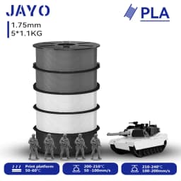 JAYO 3D PETG/PLA/PLA PLUS Printer Filament 1.75mm 5.5KG 100% No Bubble Non-Toxic 3D Printing Materials for 3D Printer&3D Pen