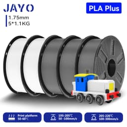 JAYO 3D PETG/PLA/PLA PLUS Printer Filament 1.75mm 5.5KG 100% No Bubble Non-Toxic 3D Printing Materials for 3D Printer&3D Pen