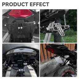 For Zontes G1 125 ZT125 G1 ZT125U ZT 125 U ZT 310X ZT310R Motorcycle Adjustable Rear Tail Tidy License Plate Holder Bracket LED