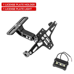 For Zontes G1 125 ZT125 G1 ZT125U ZT 125 U ZT 310X ZT310R Motorcycle Adjustable Rear Tail Tidy License Plate Holder Bracket LED