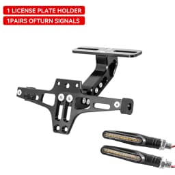 For Zontes G1 125 ZT125 G1 ZT125U ZT 125 U ZT 310X ZT310R Motorcycle Adjustable Rear Tail Tidy License Plate Holder Bracket LED