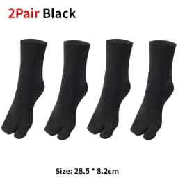 1-5Pair Japanese Style Two Finger Socks Unisex Clog Socks Polyester Toe Separation Socks Kimono Flip Flop Sandal Split Toe Sock
