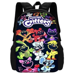 Child School Cute For Smilings Critters Backpack with Lunch Bags ,Pencil Bags ,School Bags for Boys Girls Best Gift